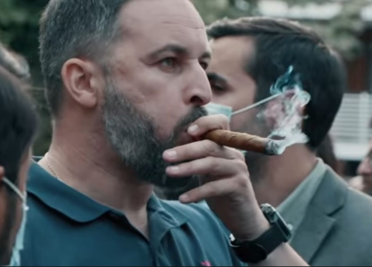 Santiago Abascal, líder de Vox, en una manifestación de su partido. Foto: Vox