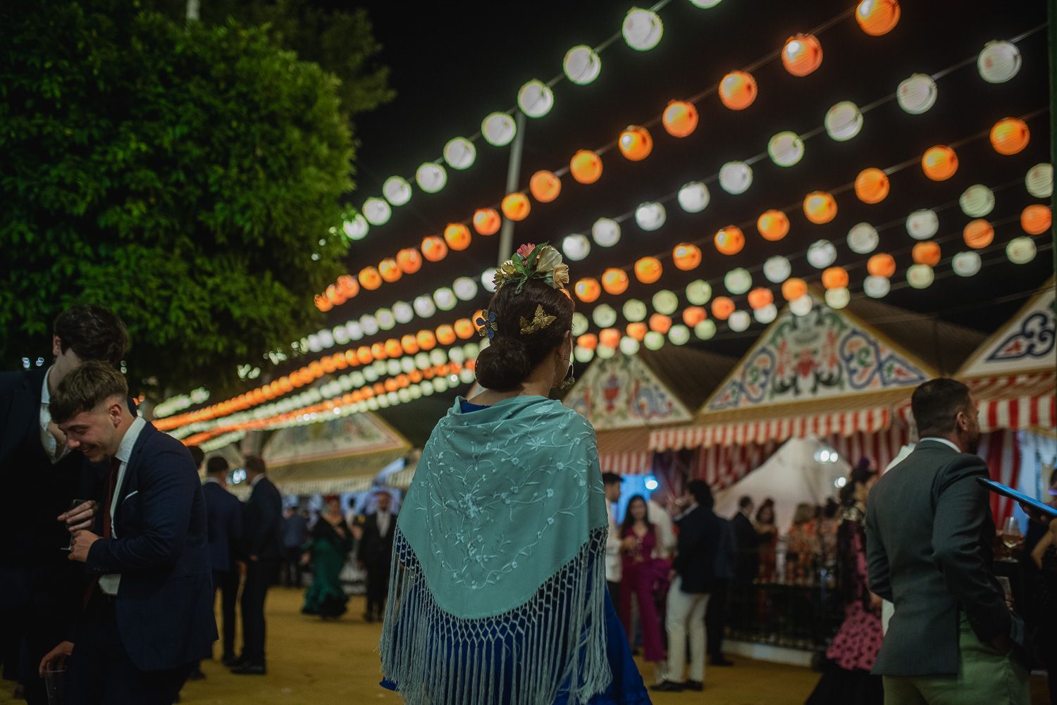 La Feria de Sevilla, la noche del jueves.