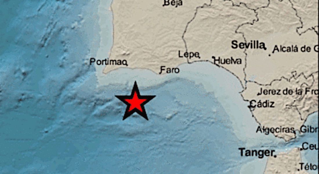 El epicentro del seísmo. FOTO: IGN