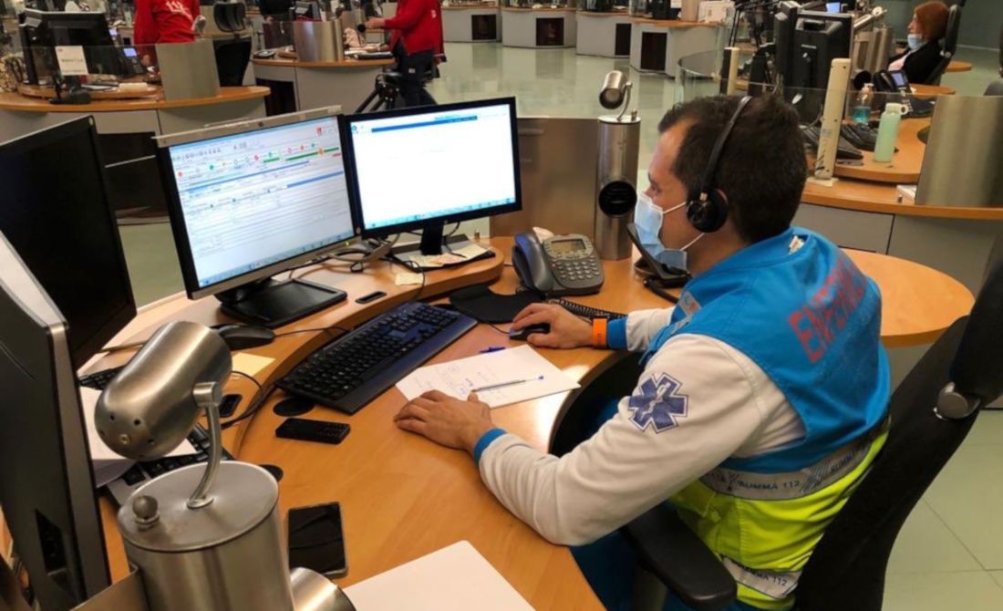 Un servicio del 112 en Madrid. FOTO: Comunidad de Madrid