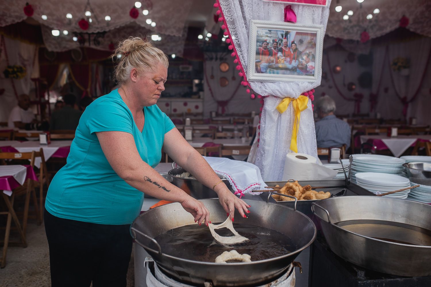 El viernes de la Feria de Sevilla.