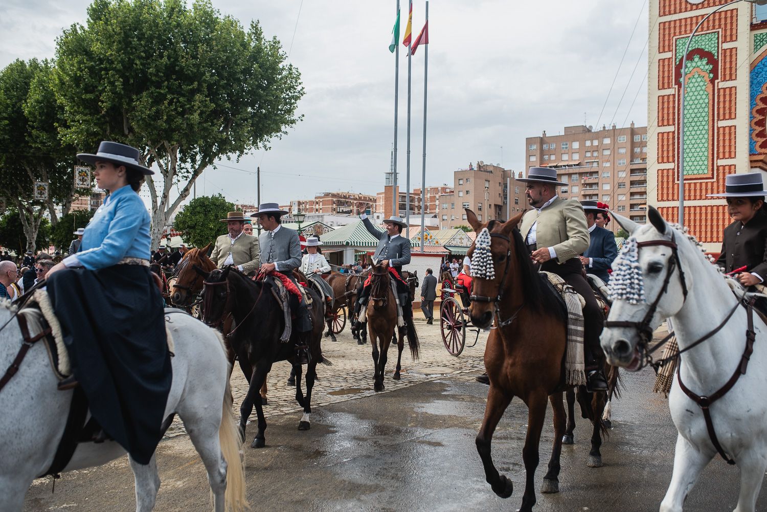 El viernes de la Feria de Sevilla.