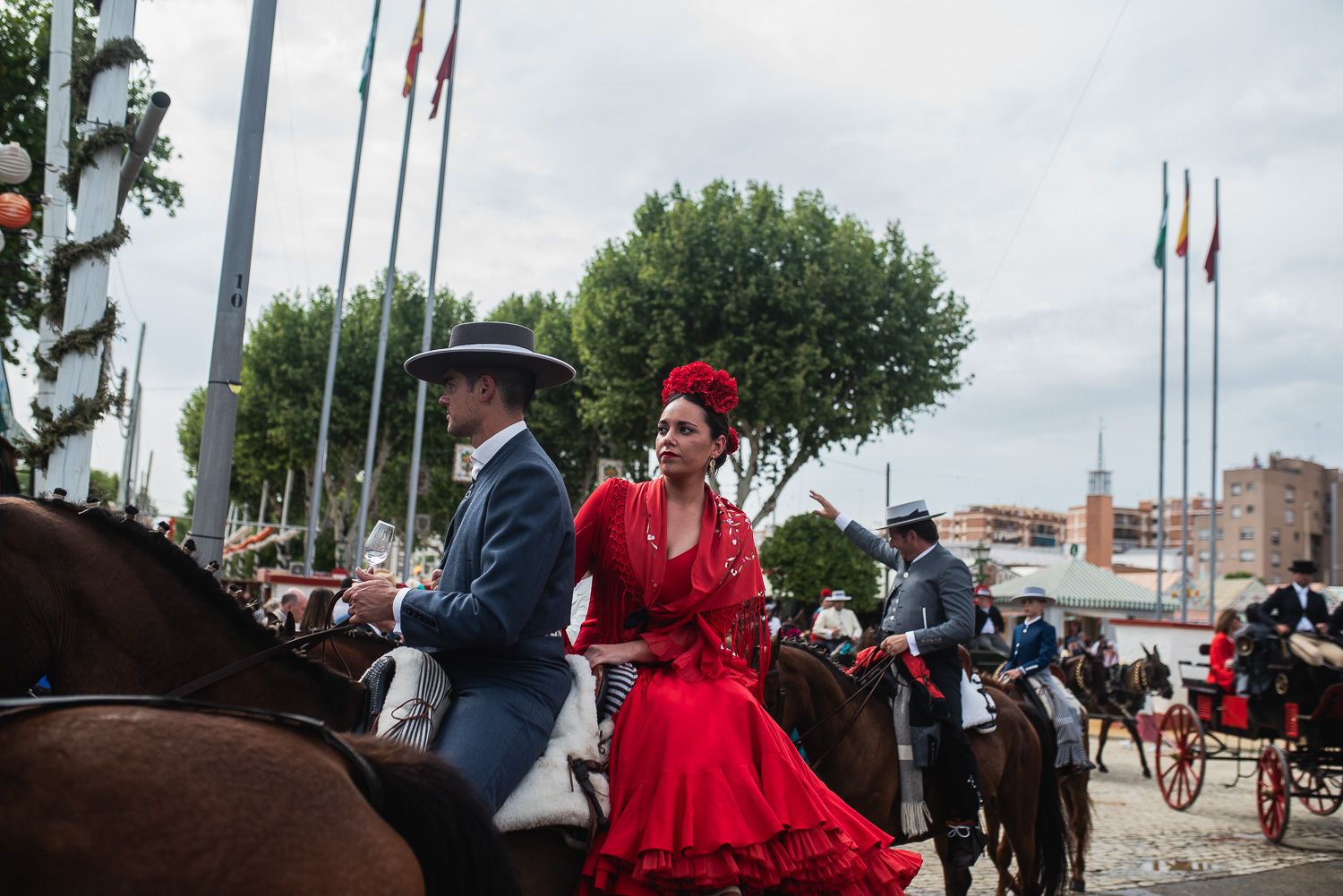 El viernes de la Feria de Sevilla.