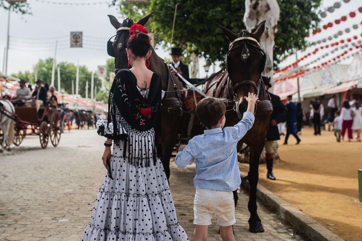 El viernes de la Feria de Sevilla.