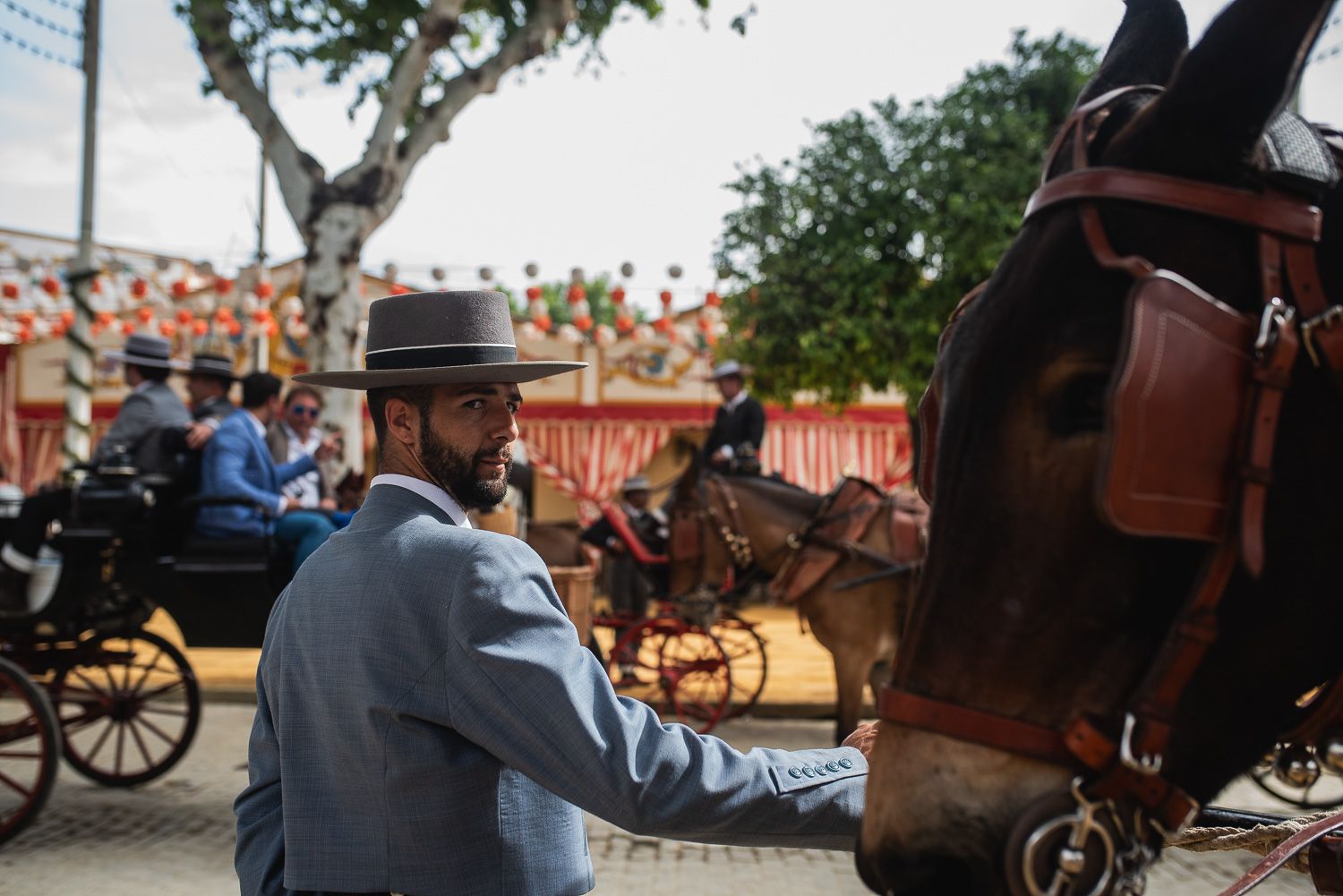 El viernes de la Feria de Sevilla.