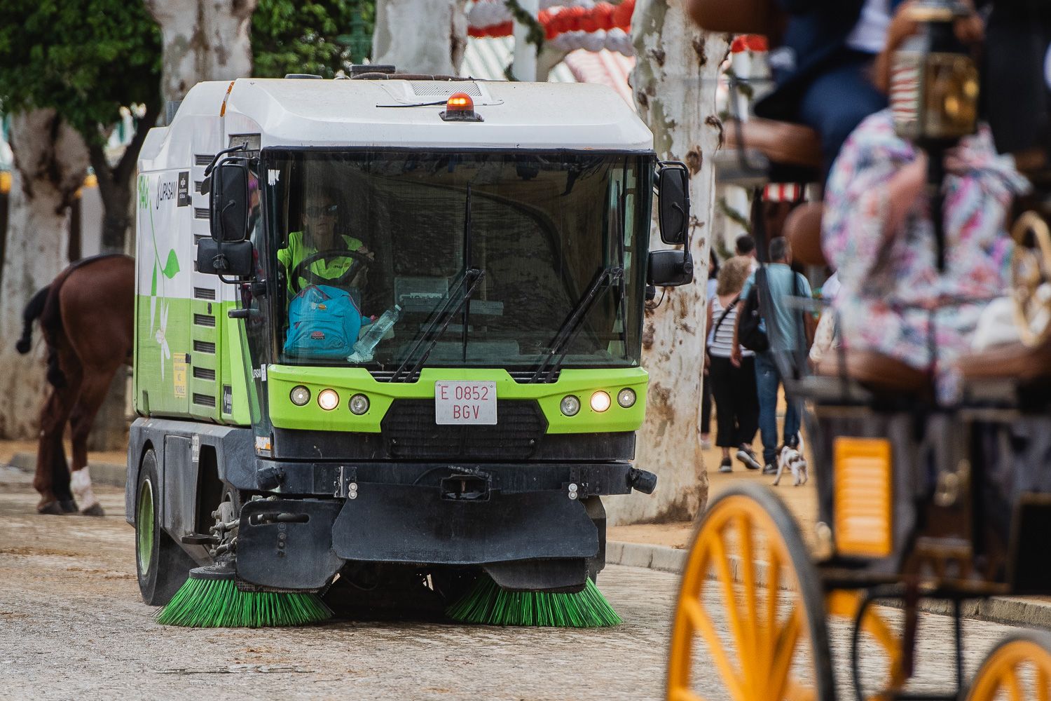 El viernes de la Feria de Sevilla.