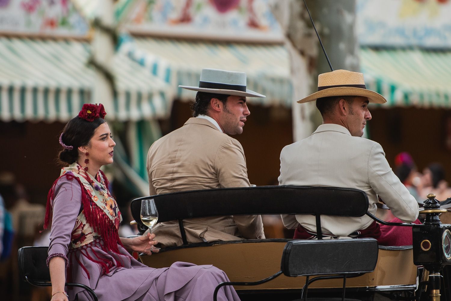 El viernes de la Feria de Sevilla.