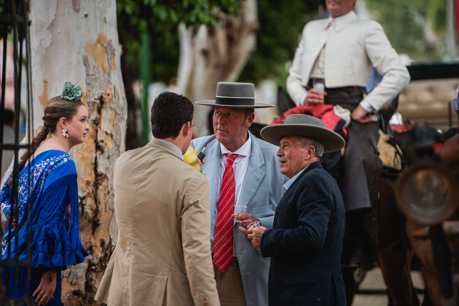 El viernes de la Feria de Sevilla.