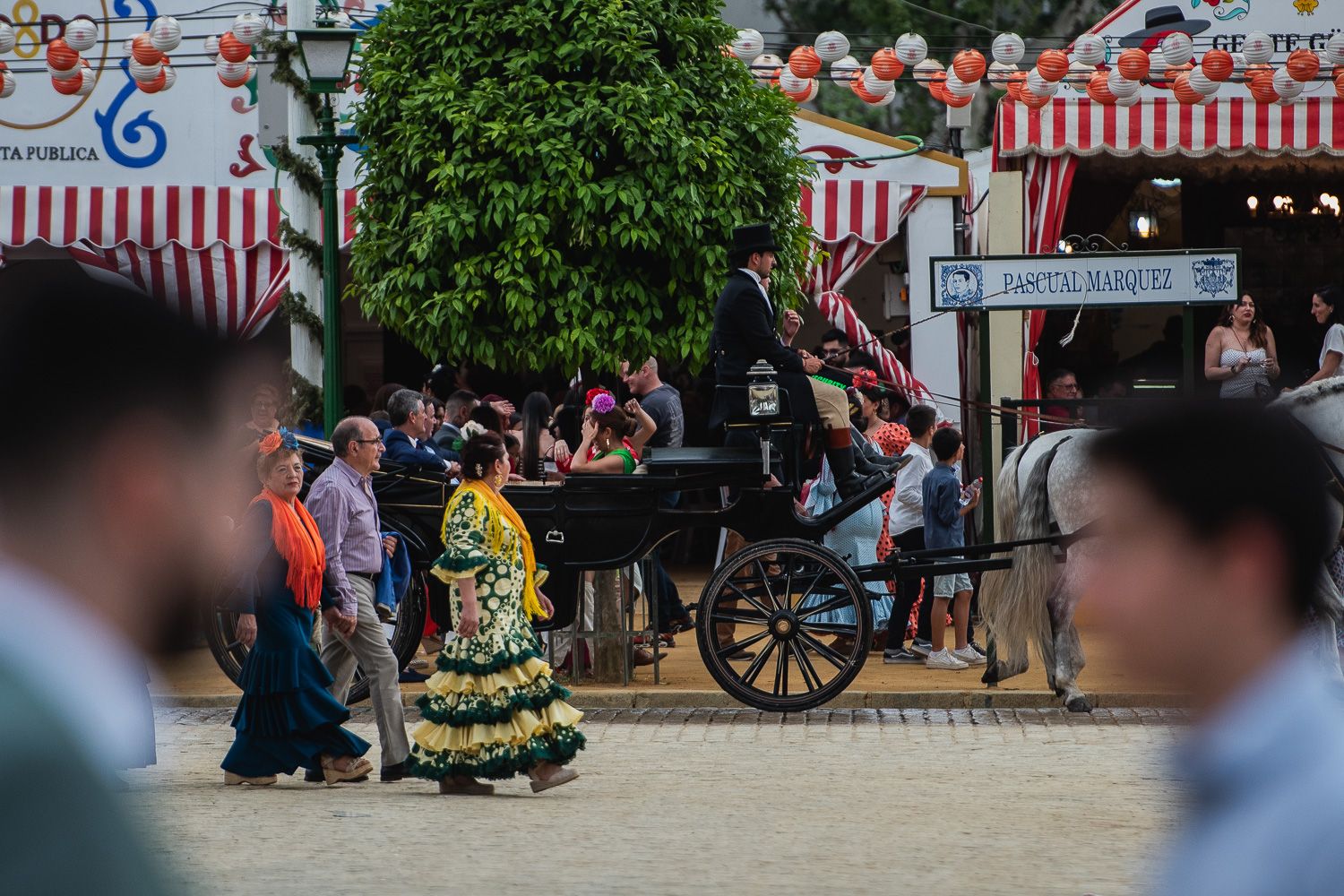 El viernes de la Feria de Sevilla.