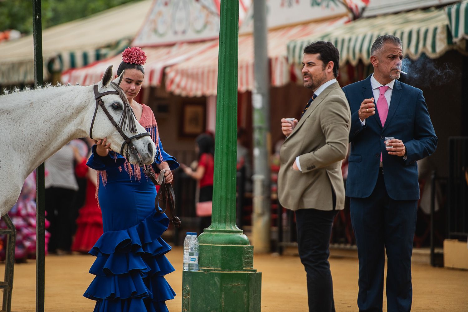 El viernes de la Feria de Sevilla.