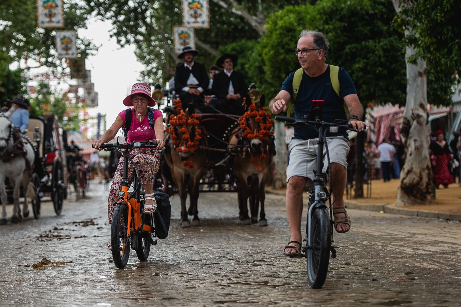 El viernes de la Feria de Sevilla.