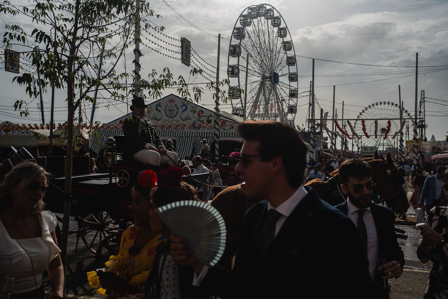 El viernes de la Feria de Sevilla.