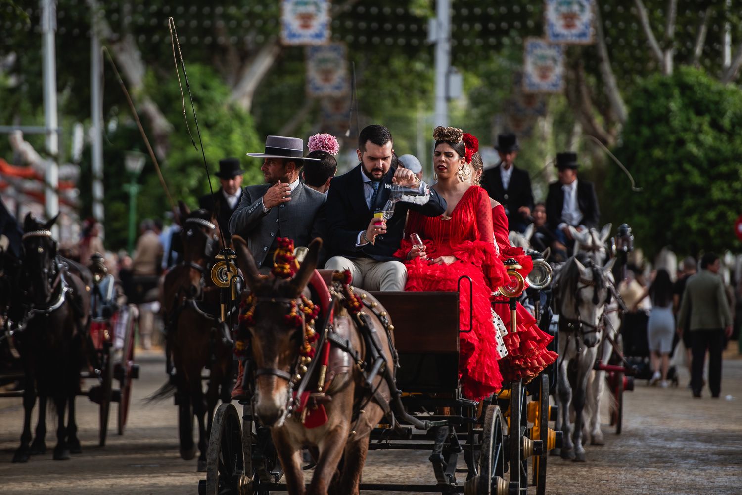 El viernes de la Feria de Sevilla.
