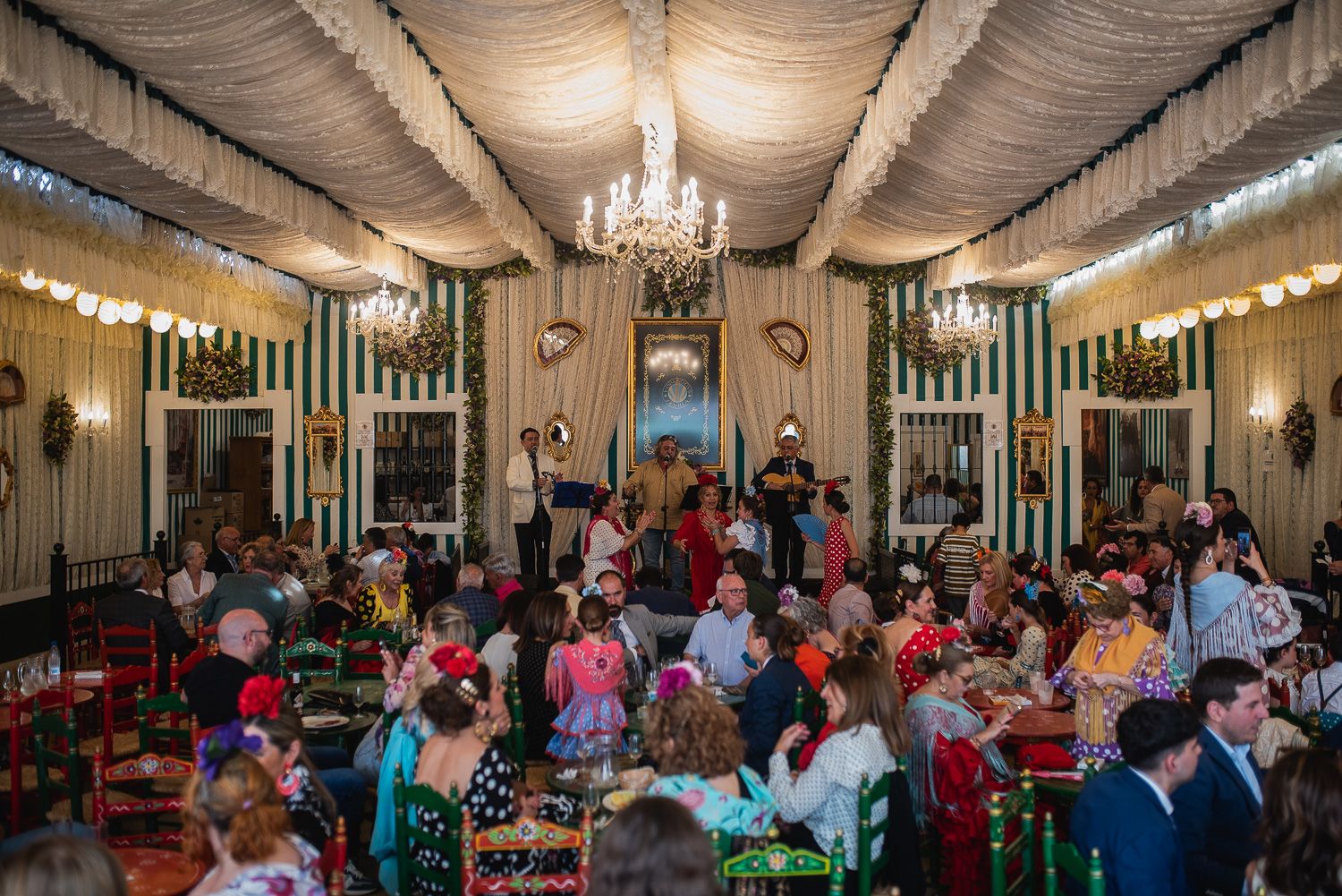 El viernes de la Feria de Sevilla.