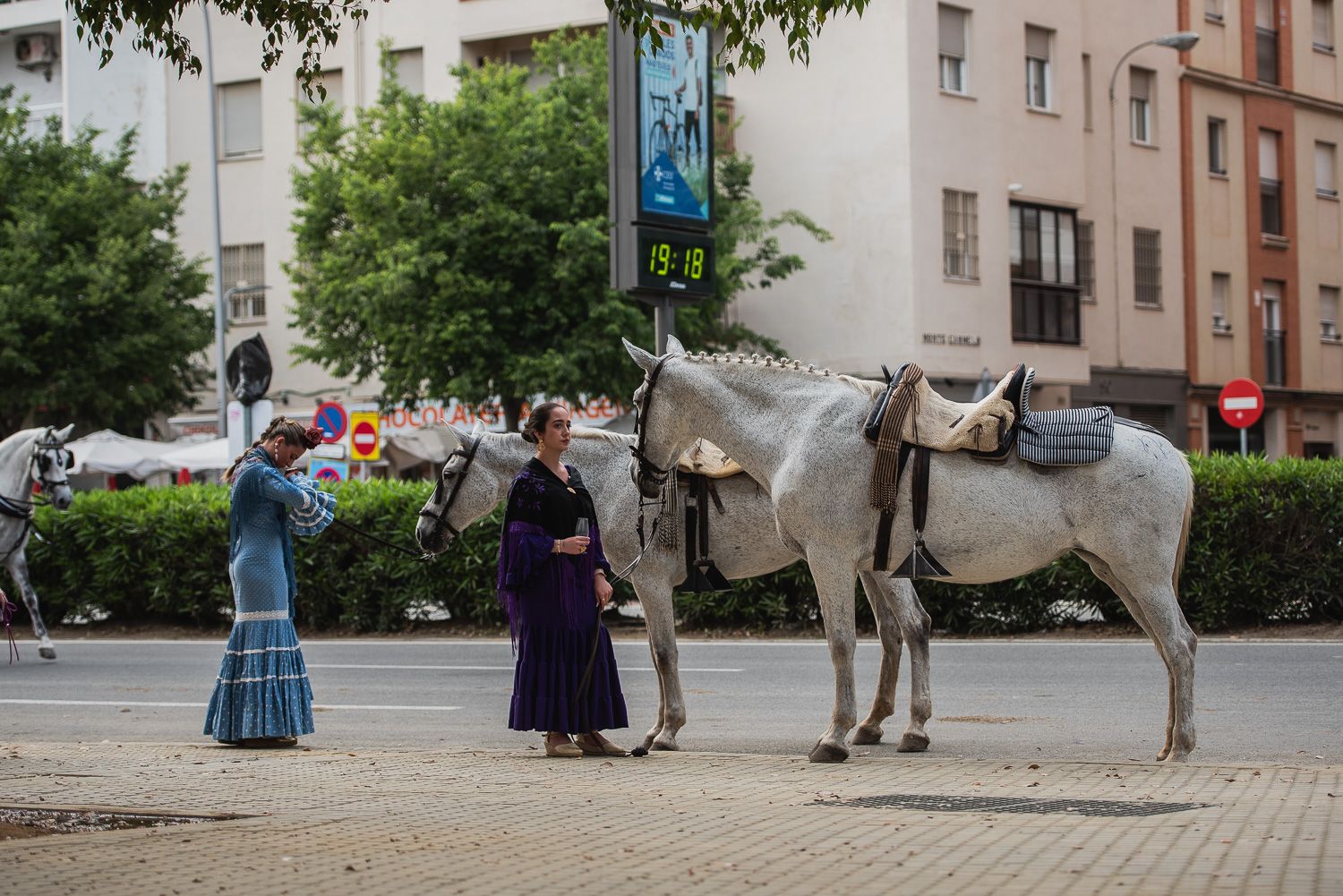 El viernes de la Feria de Sevilla.