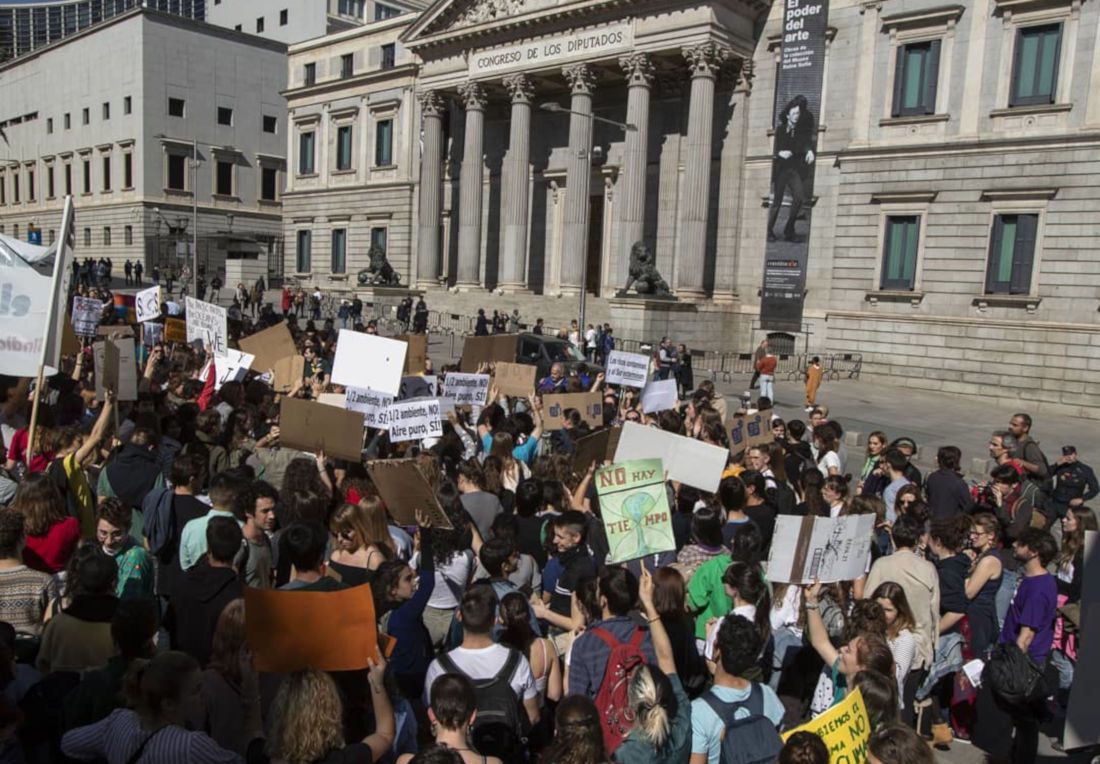 Una movilización de Juventud por el Clima, en marzo de 2019. FOTO: Juventud por el Clima