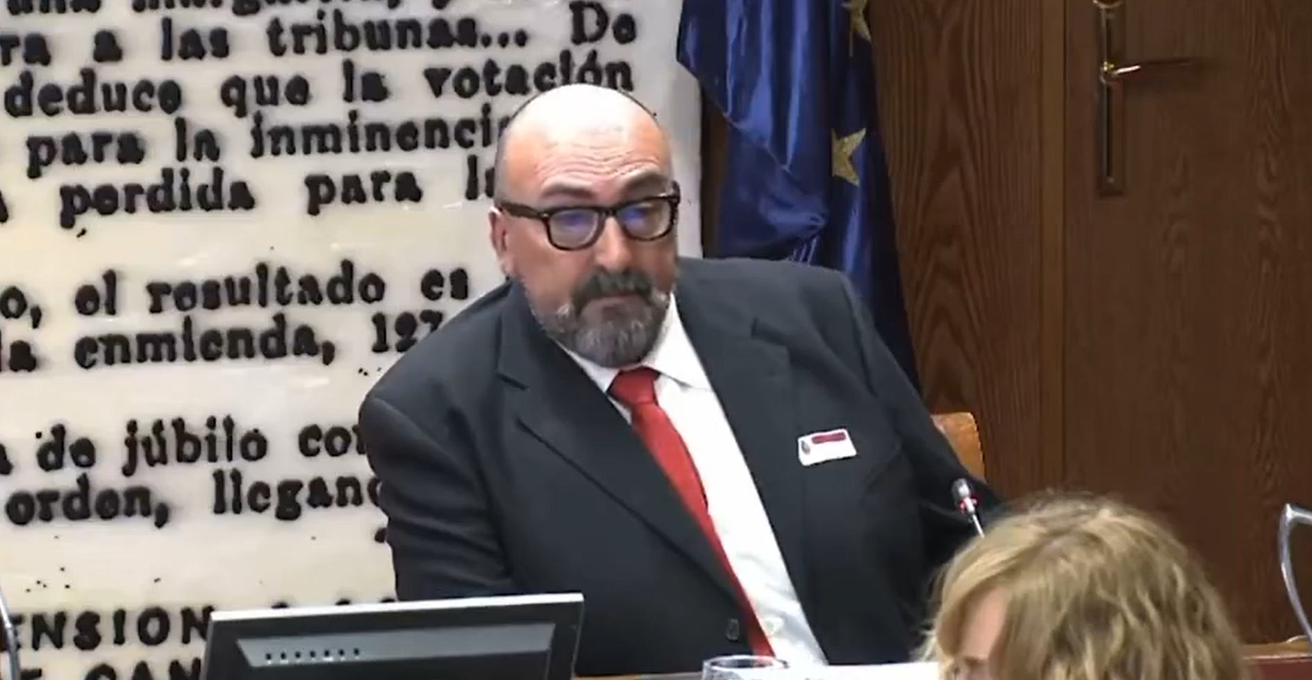 Koldo García durante su comparecencia en la comisión de investigación en el Senado este lunes.