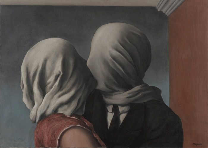 'Los amantes', de Magritte.