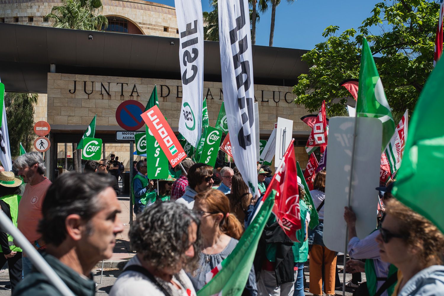 Una protesta de sindicatos, en una imagen de archivo. 