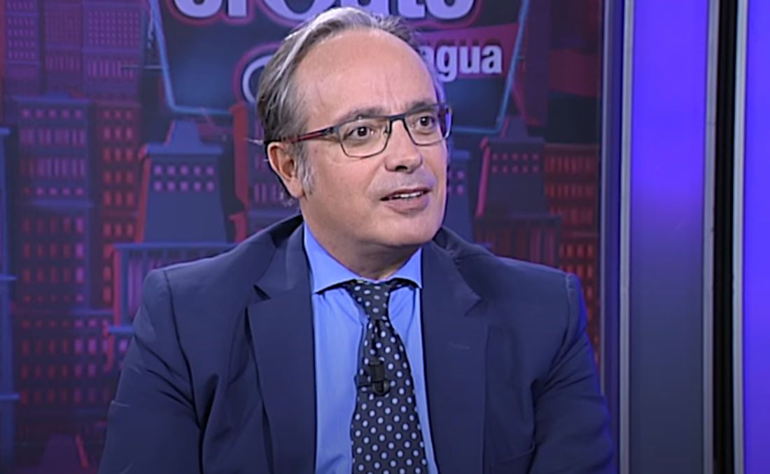 Alfredo Urdaci, en un programa del canal 'Intereconomía'. 