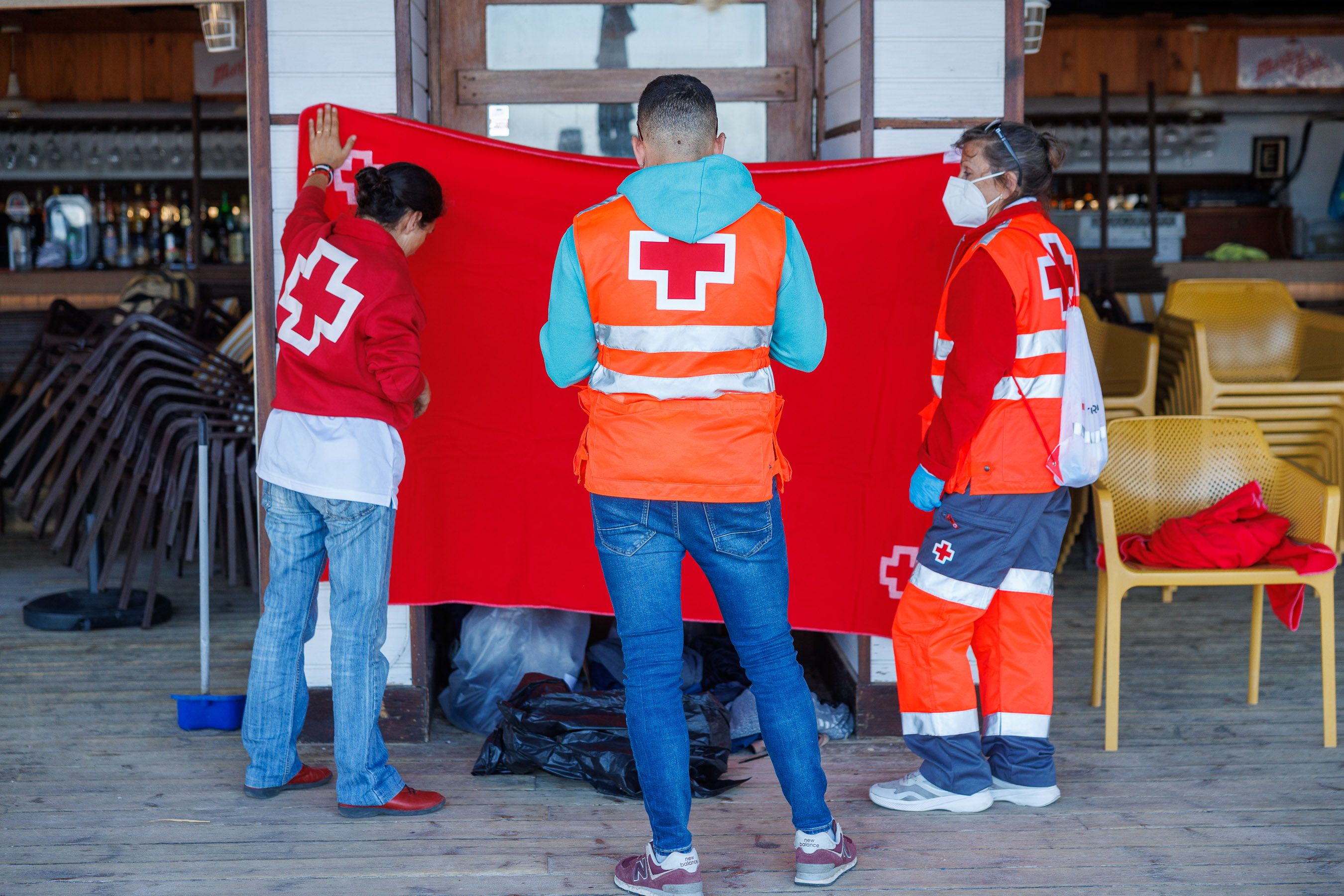 Una llegada de migrantes a Cádiz.