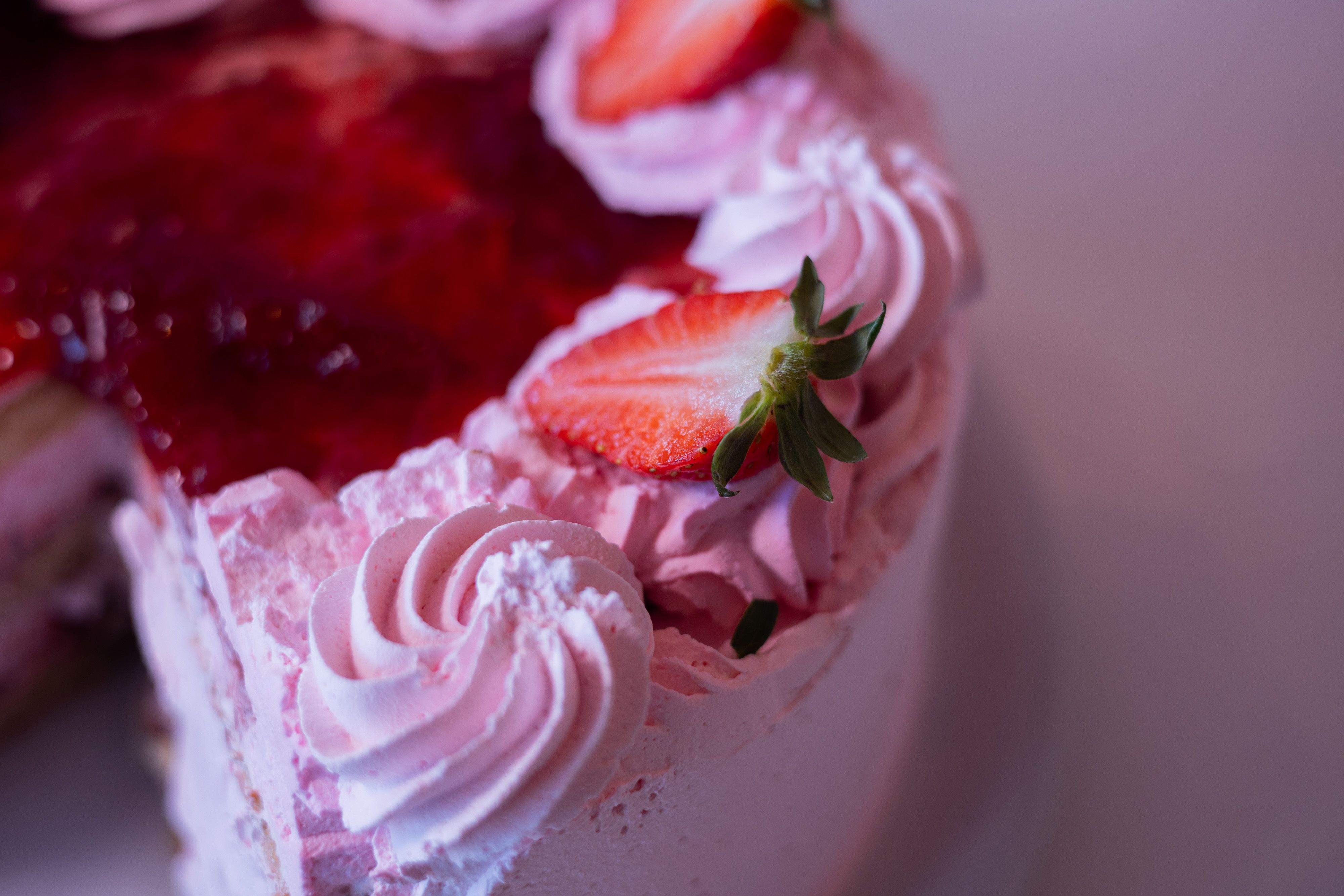 Detalle de la tarta artesana.