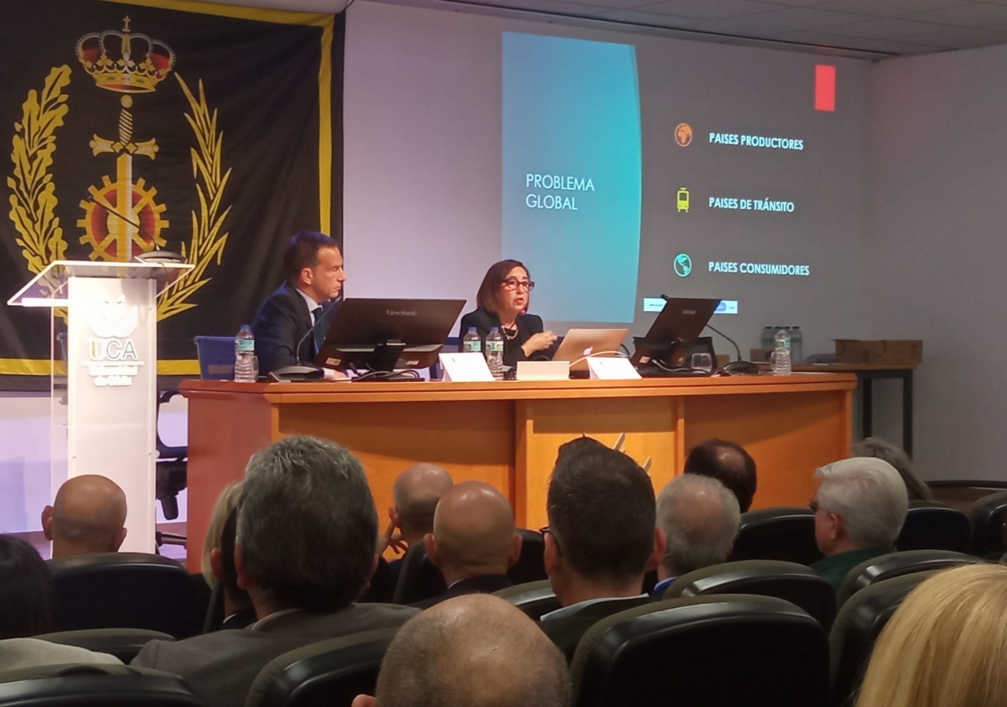 La fiscal antidroga de la provincia, Ana Villagómez, en la jornada de la UCA.