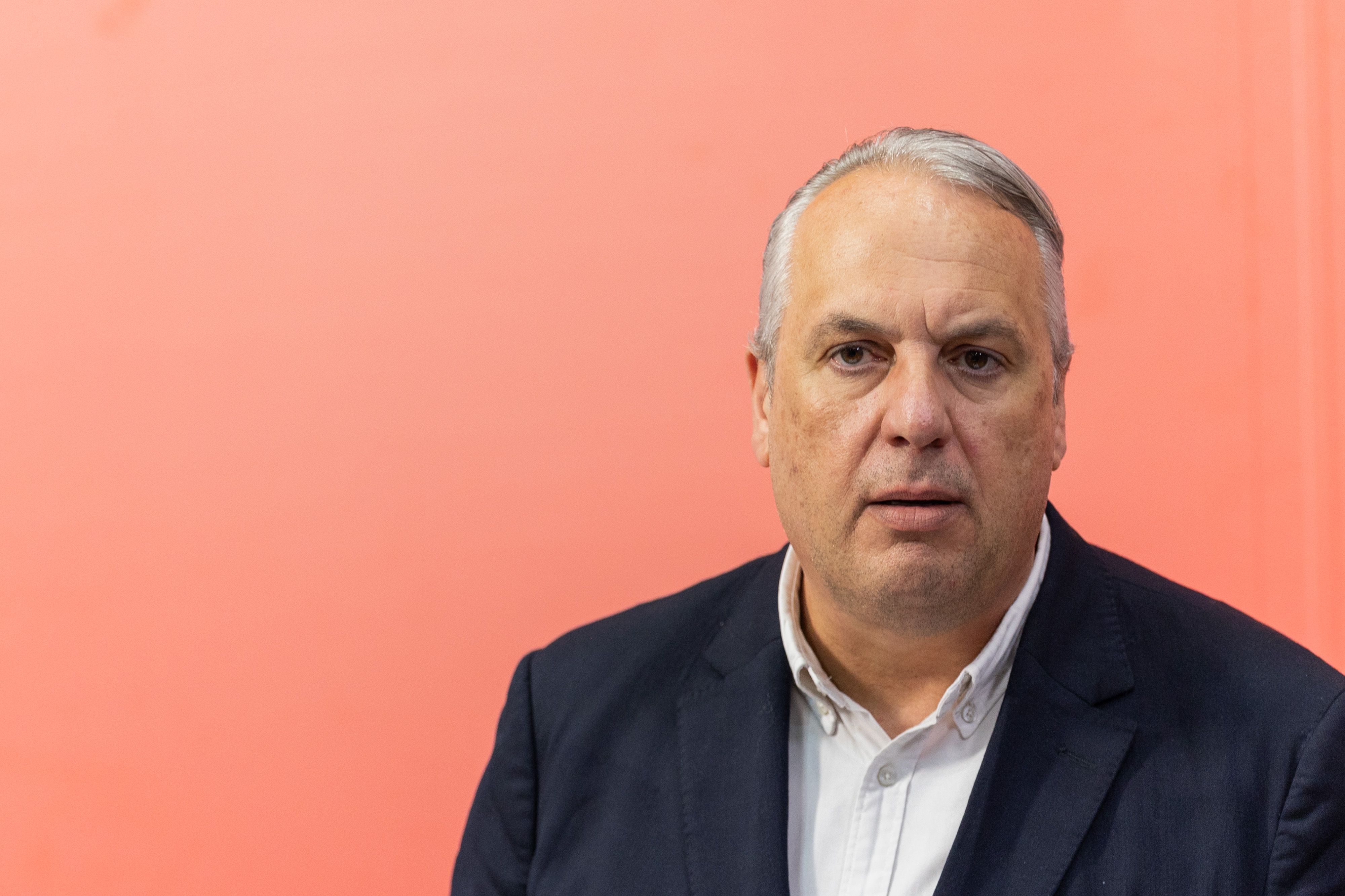 Ruiz Boix en una rueda de prensa en una fotografía de archivo de lavozdelsur.es.