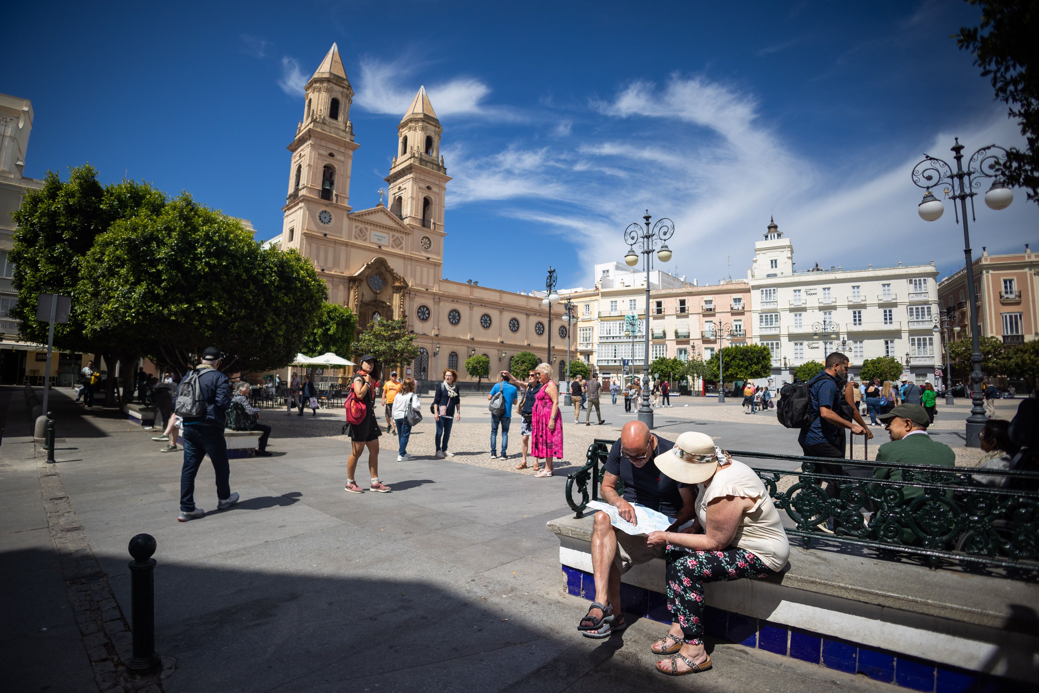 La plaza San Antonio de Cádiz, en una imagen de archivo.