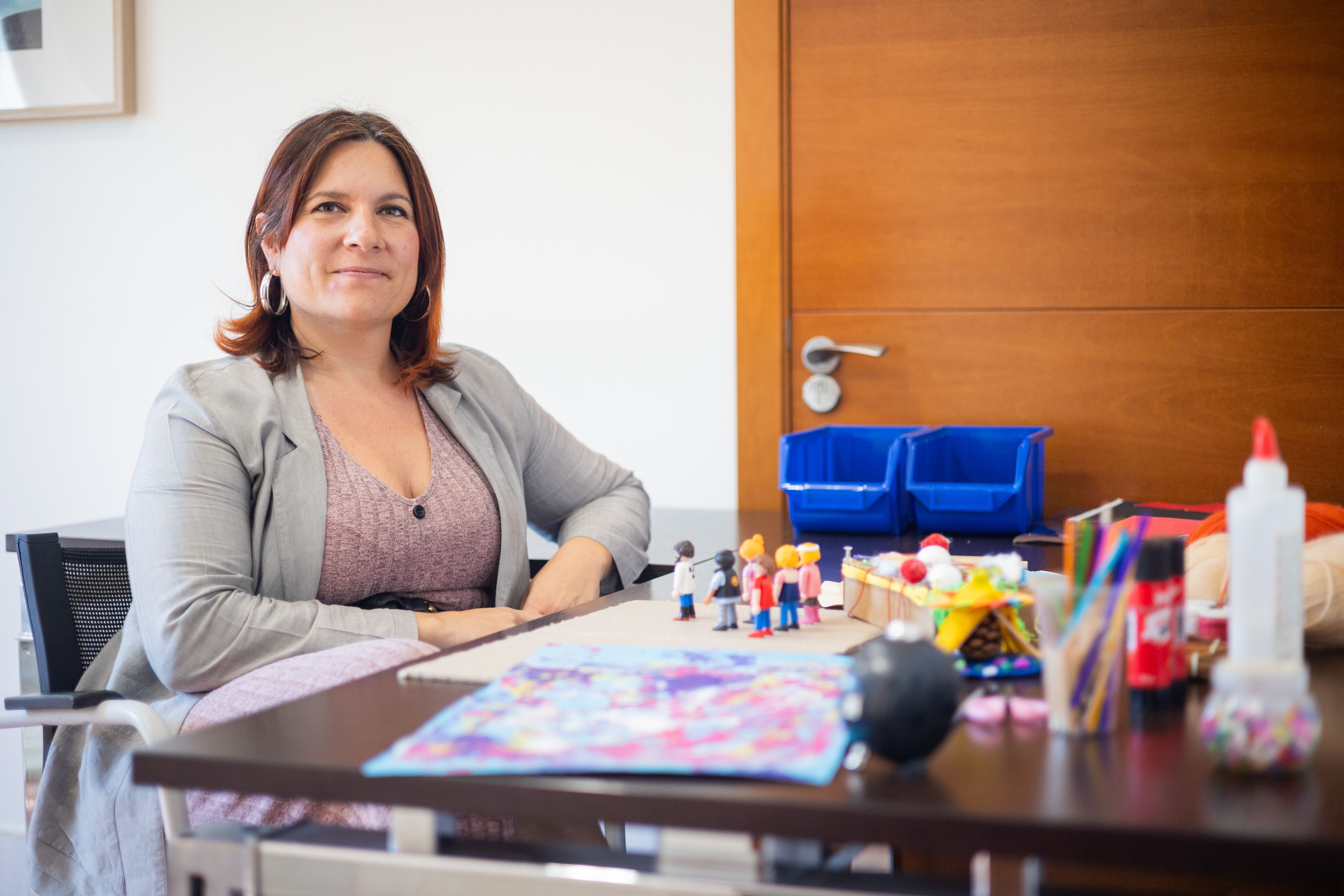 María Eugenia Gómez, en su consulta, tras la entrevista. 