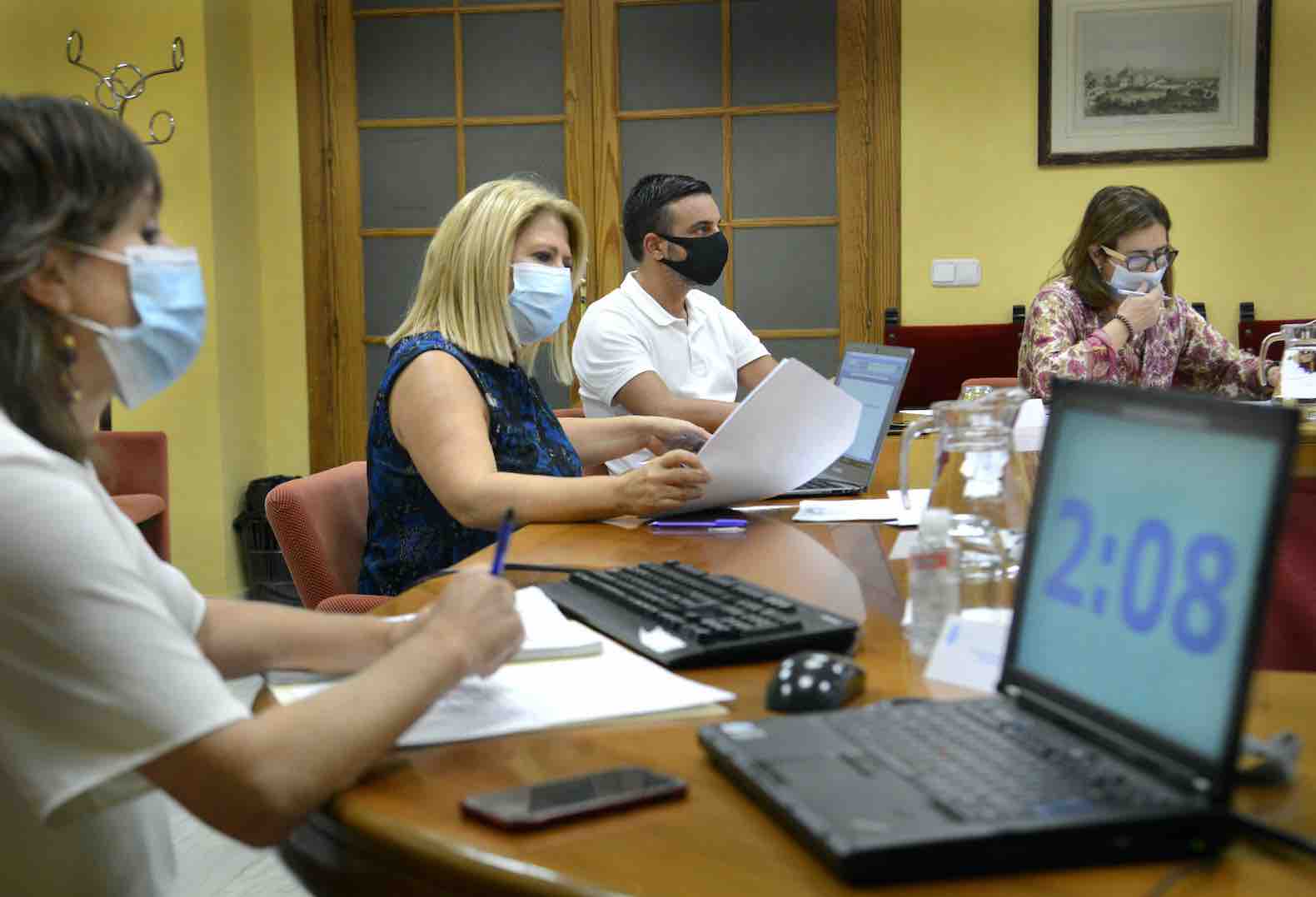 Un momento del pleno extraordinario presidido por Mamen Sánchez, el pasado 13 de agosto.