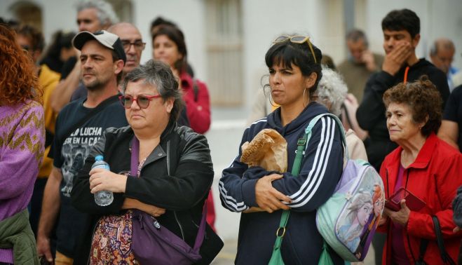 Teresa Rodríguez no ha faltado a la concentración.