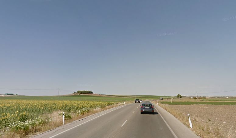 El kilómetro 23, donde tuvo lugar el accidente a la salida de Lebrija.