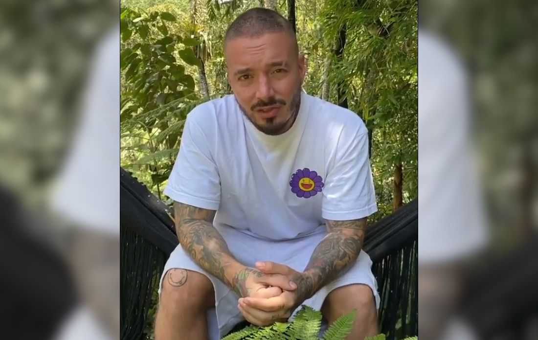 El cantante J Balvin, en su vídeo sobre la situación que ha pasado sobre el covid.