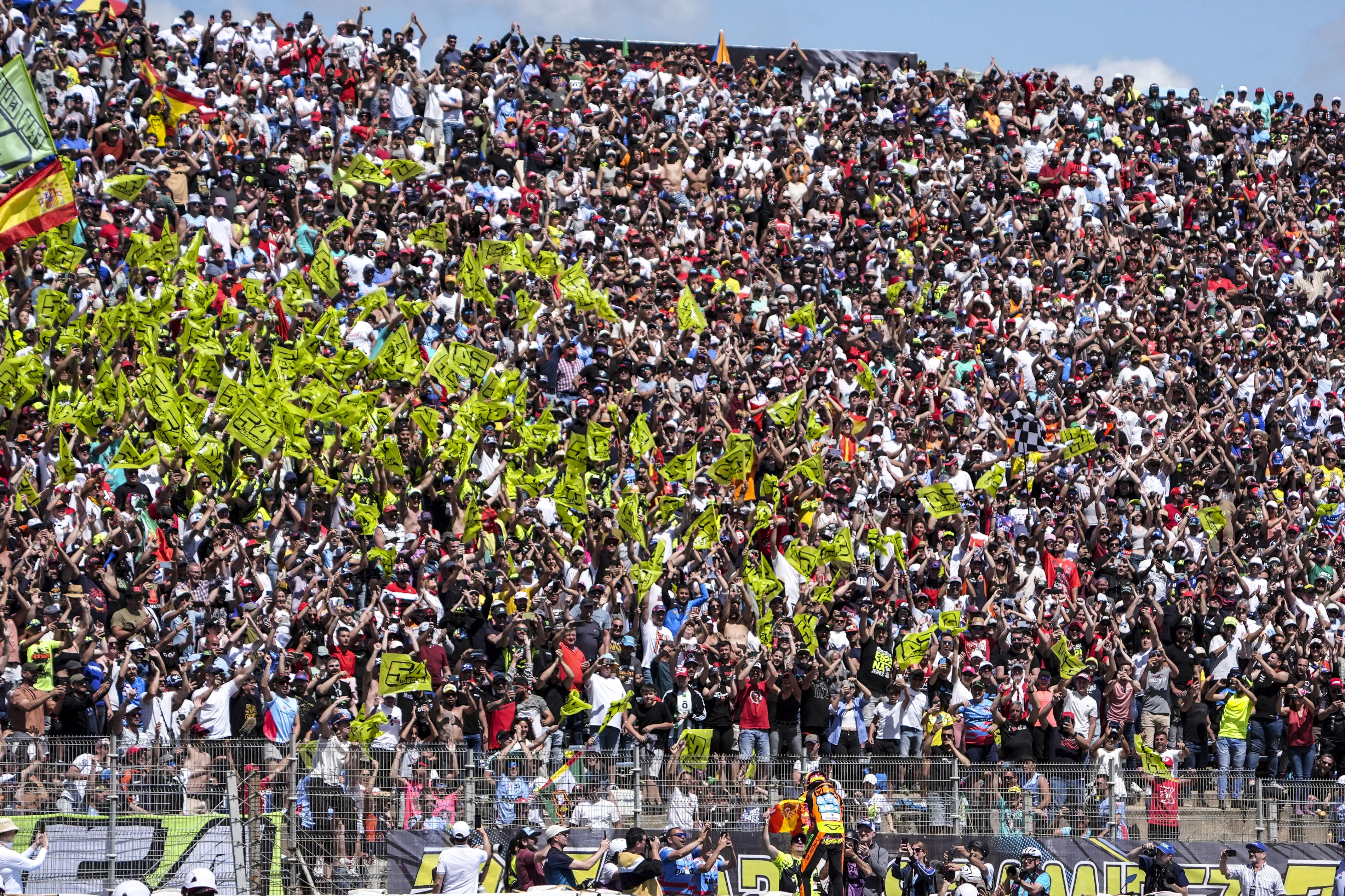 Las gradas del Circuito de Jerez durante el Gran Premio de 2024.