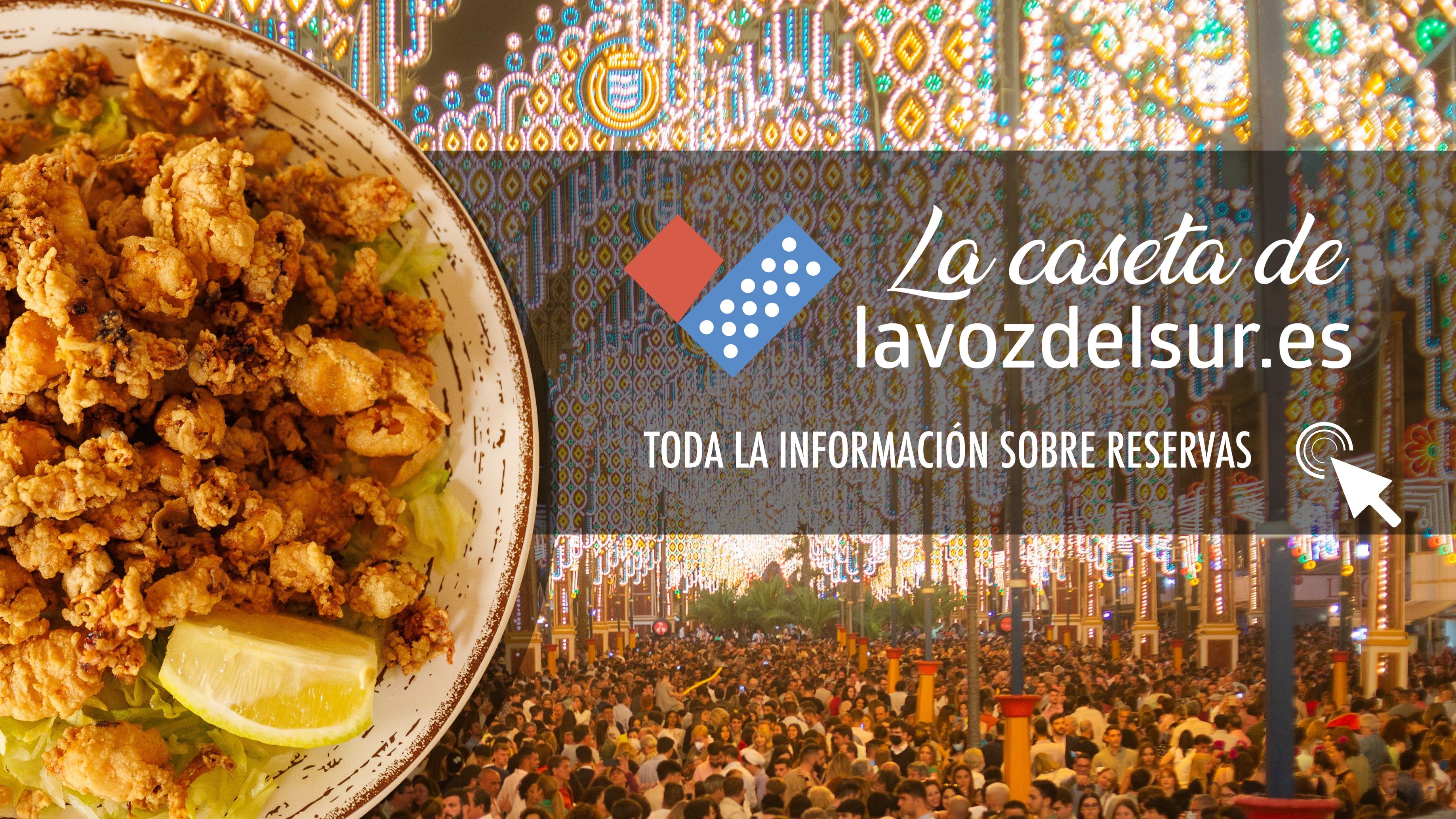 La caseta de lavozdelsur.es abre las reservas para menús.