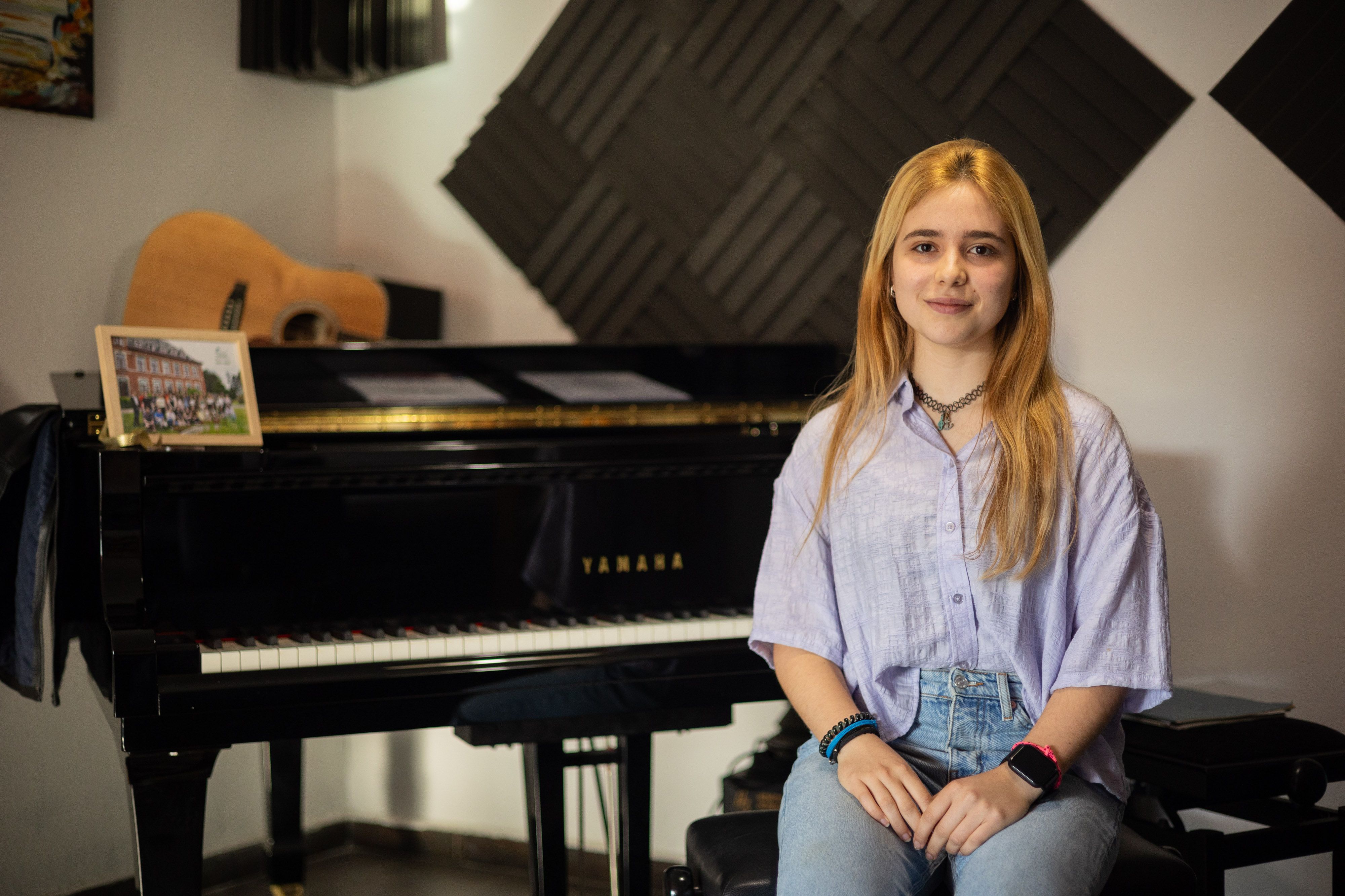 Neria García, pianista chiclanera que estudiará en la universidad de música más grande del mundo.