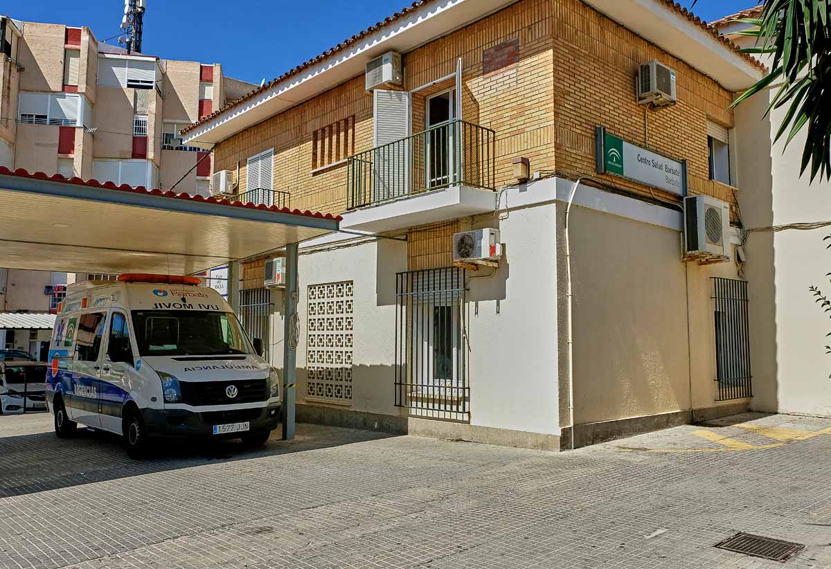 Un centro de salud en Barbate, durante la crisis del covid.