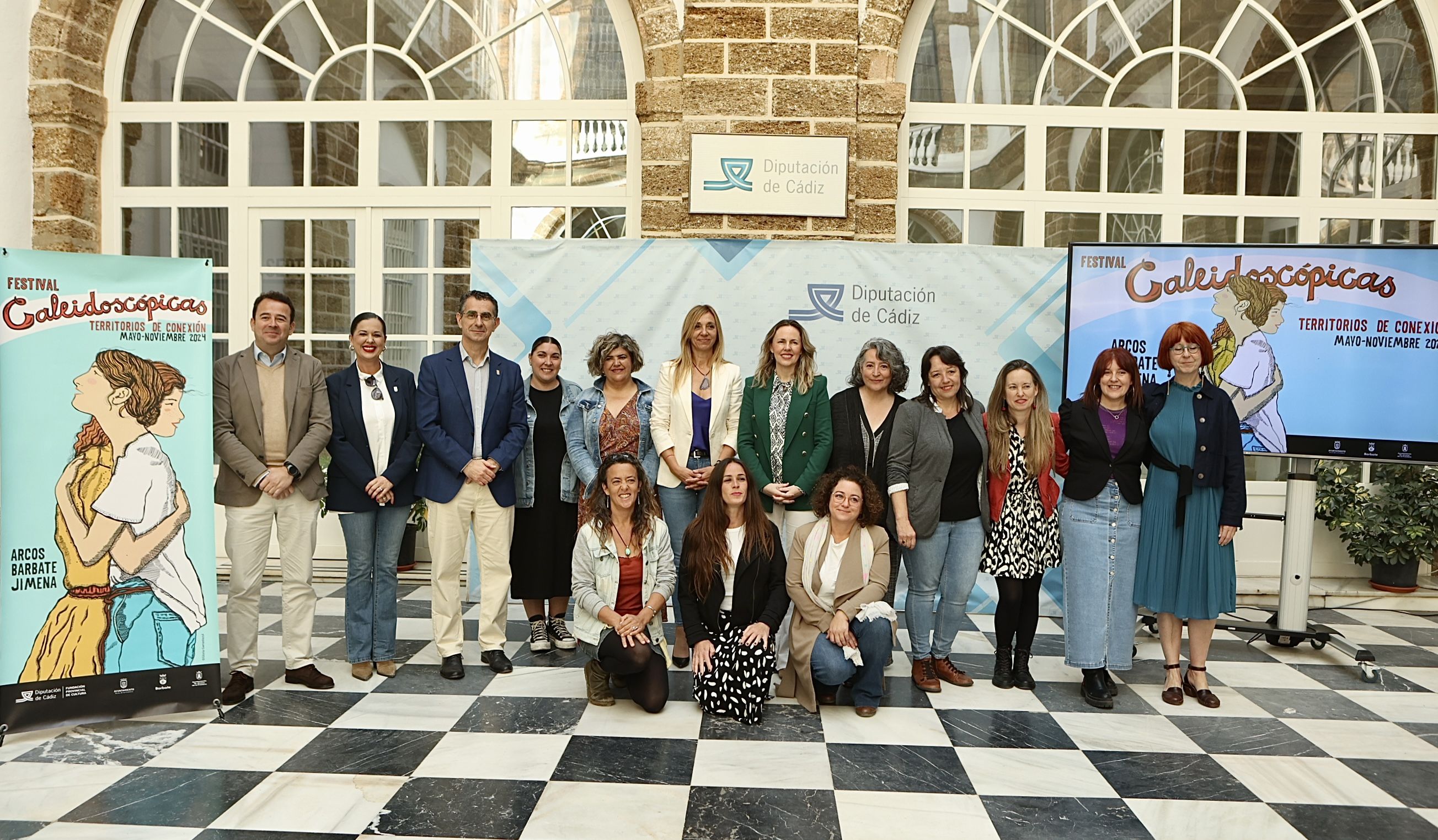 Presentación del festival Caleidoscópicas, que se celebrará en Arcos, Barbate y Jimena de la Frontera.