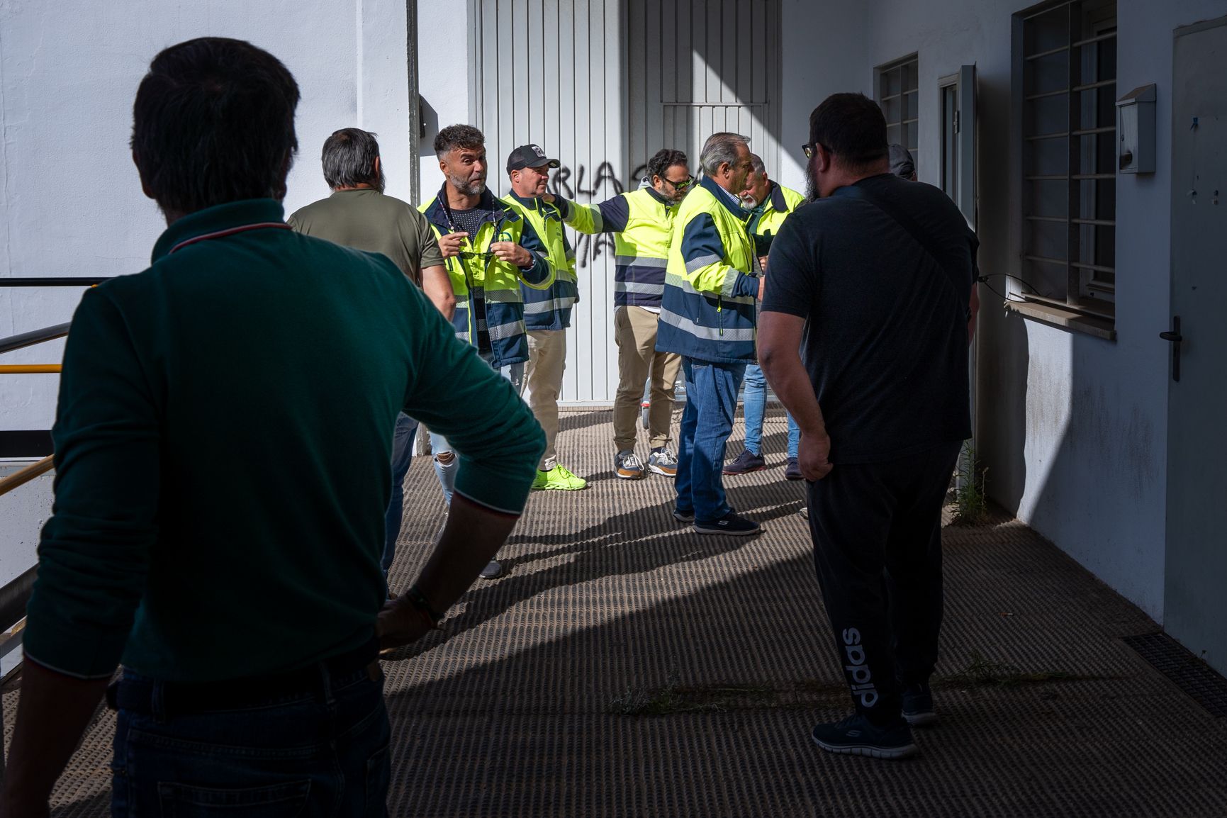 Trabajadores de Acerinox, casi tres meses en huelga.