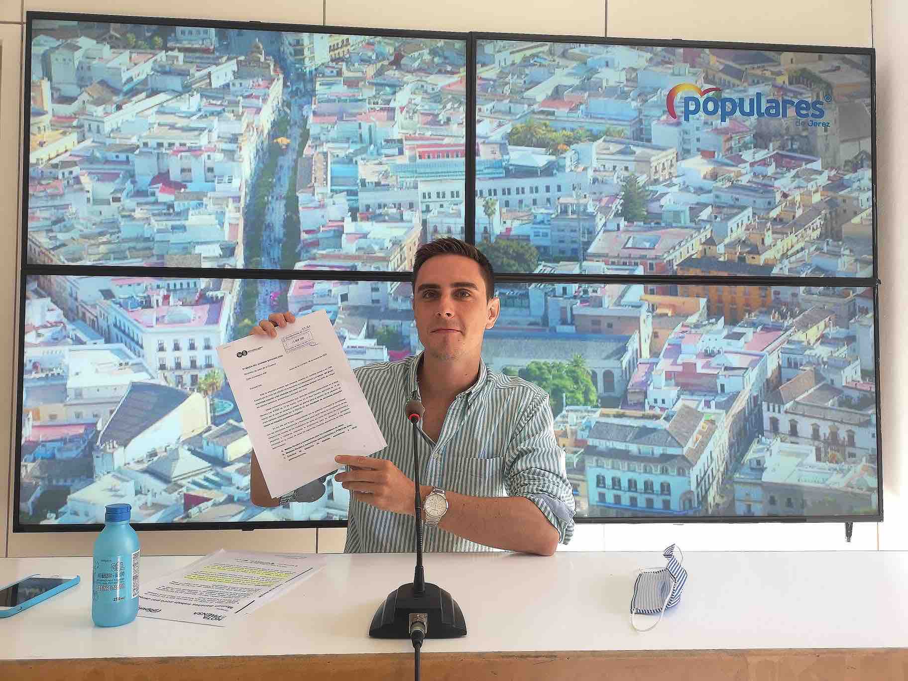 Jaime Espinar, en la sede municipal del PP.