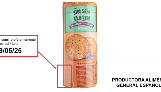 Las galletas que han sido retiradas de Mercadona de forma preventiva.