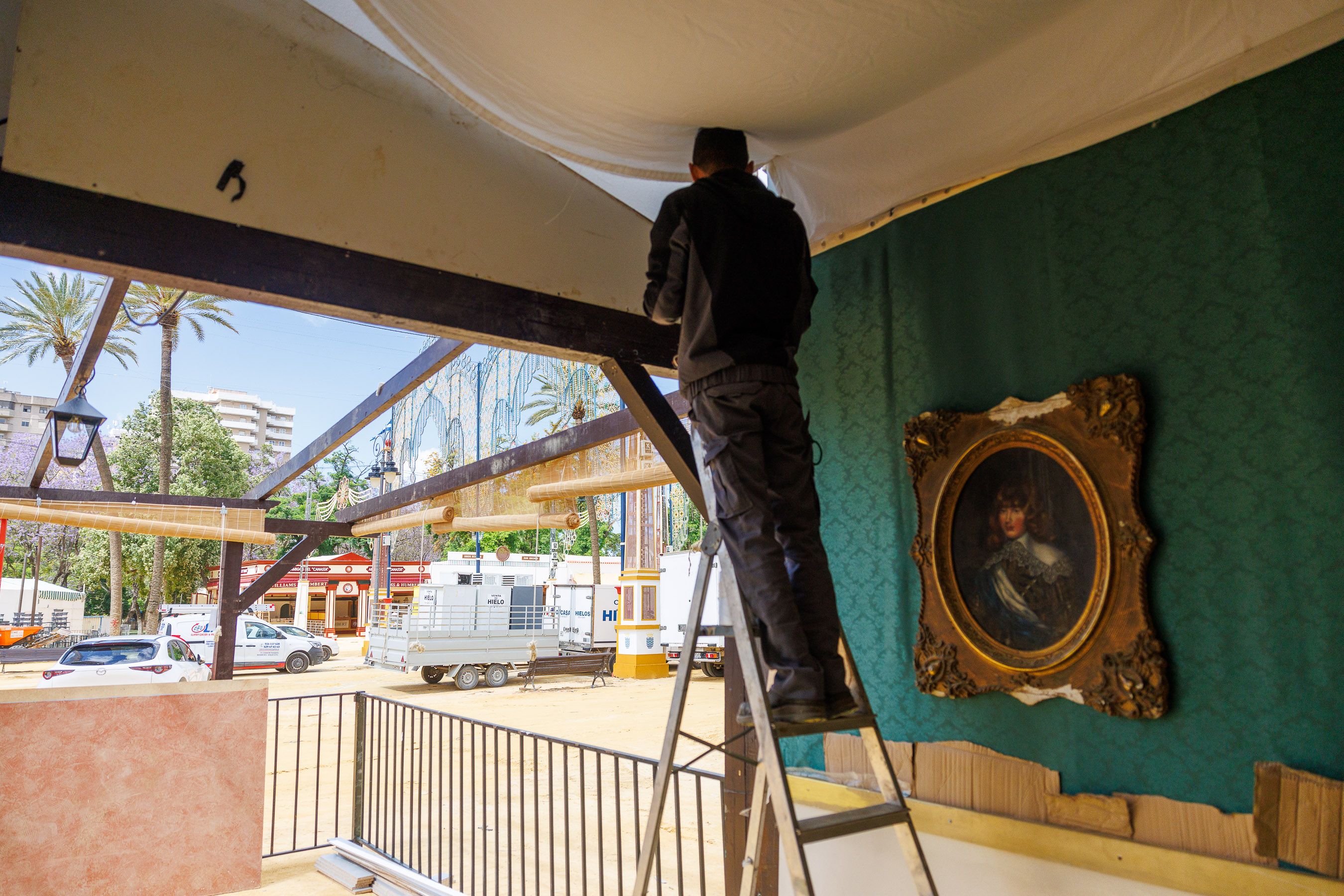  Recta final para el montaje de la Feria del Caballo 2024