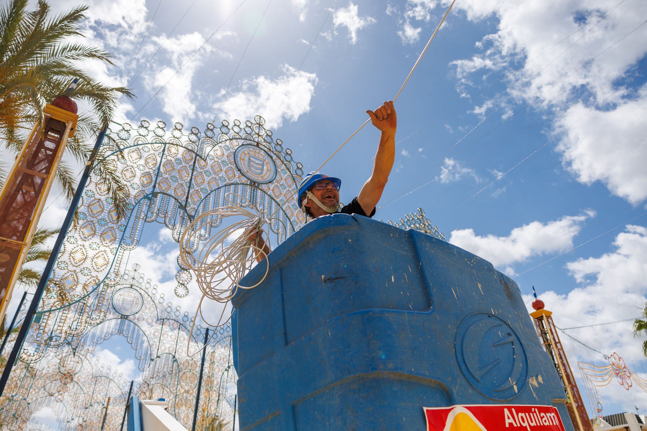  Recta final para el montaje de la Feria del Caballo 2024.