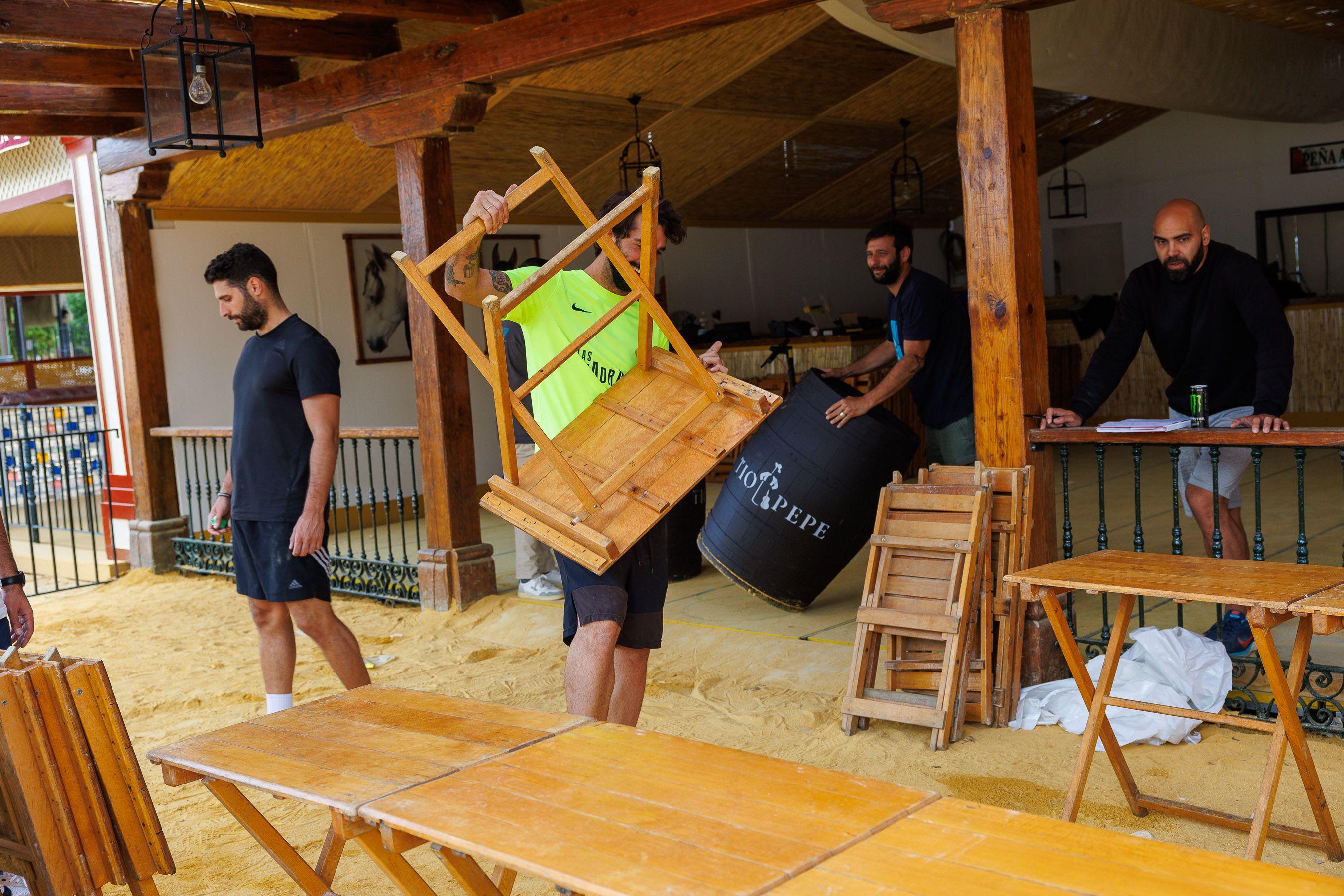  Recta final para el montaje de la Feria del Caballo 2024