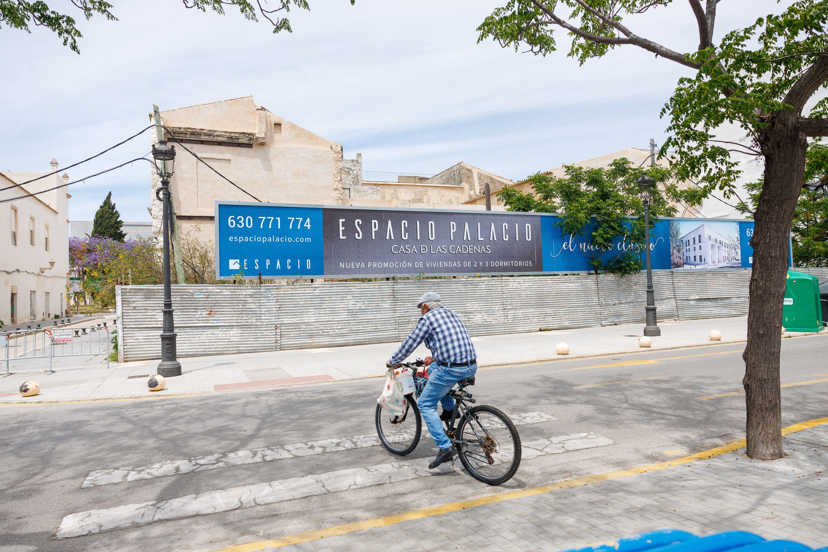 Obras en la casa de las Cadenas en El Puerto, uno de los proyectos urbanísticos.
