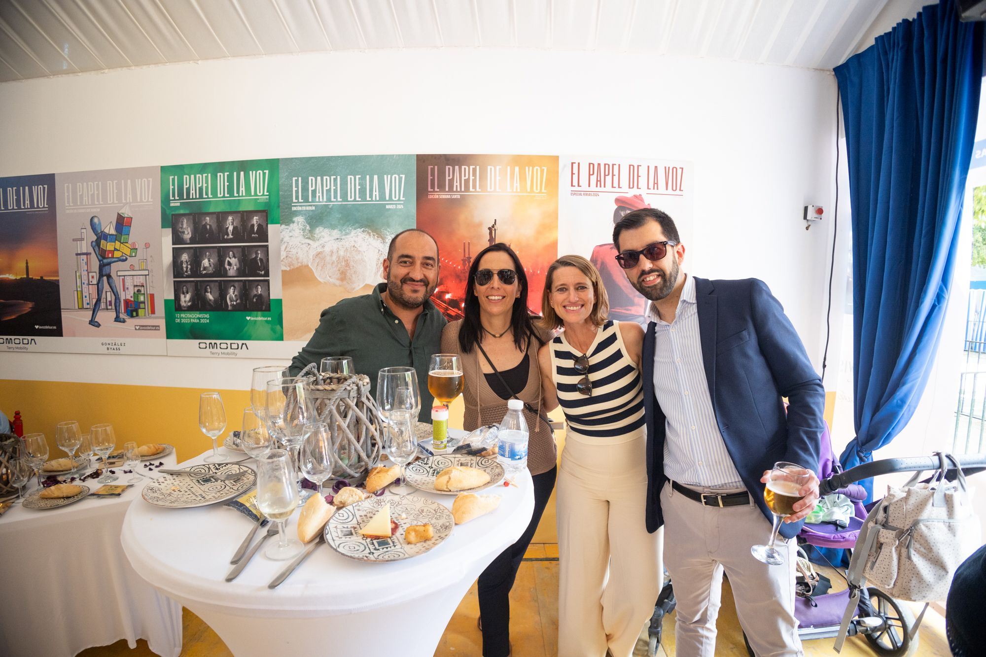 Inauguración de la caseta de lavozdelsur.es en la Feria del Caballo 2024