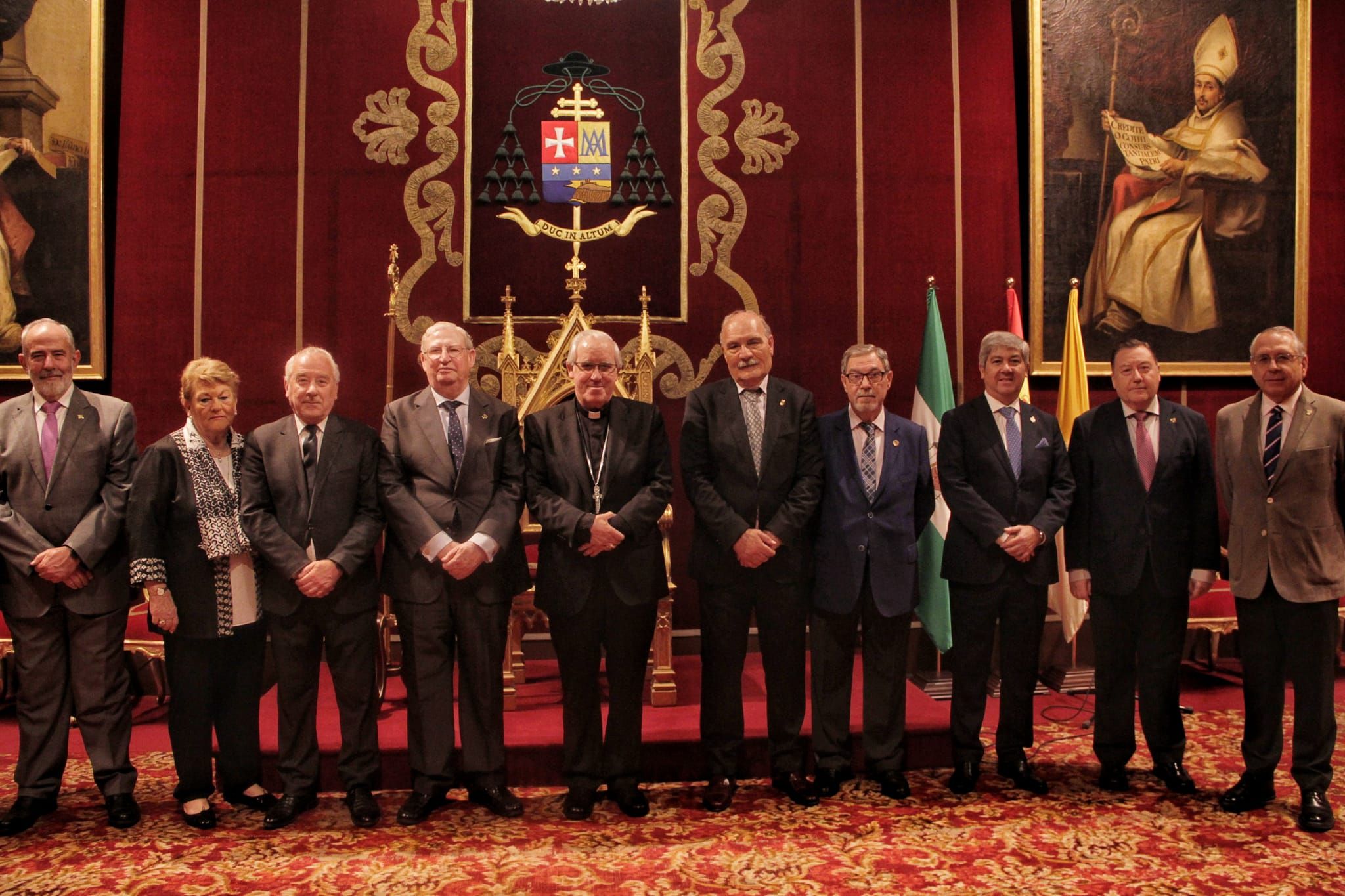 El arzobispo de Sevilla y los presidentes andaluces. 
