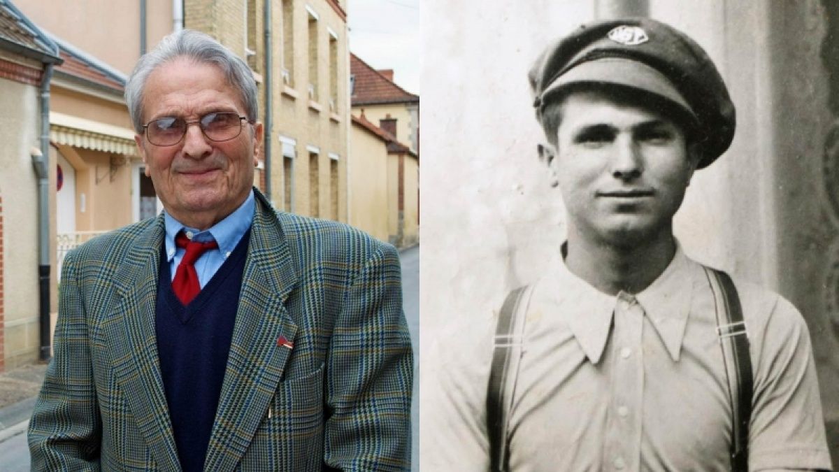 Juan Romero, en una fotografía de Deportados.es que compara sus años como guerrillero contra la ocupación nazi con una fotografía de la actualidad.