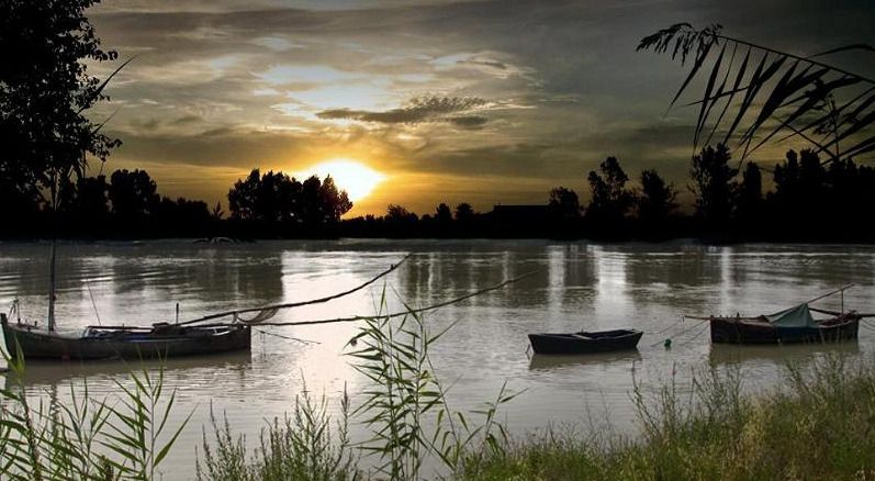 El Guadalquivir, a la altura de Coria del Río.